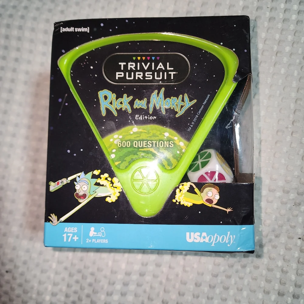 TRIVIAL PURSUIT NWT RICK and MORTY GREEN WEDGE GAME